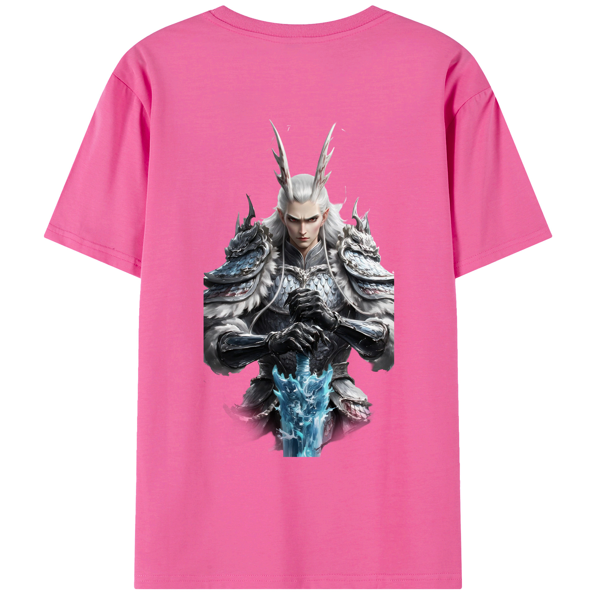 （画像用） Ne Zha 2 ナタ 魔童の大暴れ レディース半袖Tシャツ(バックプリント)